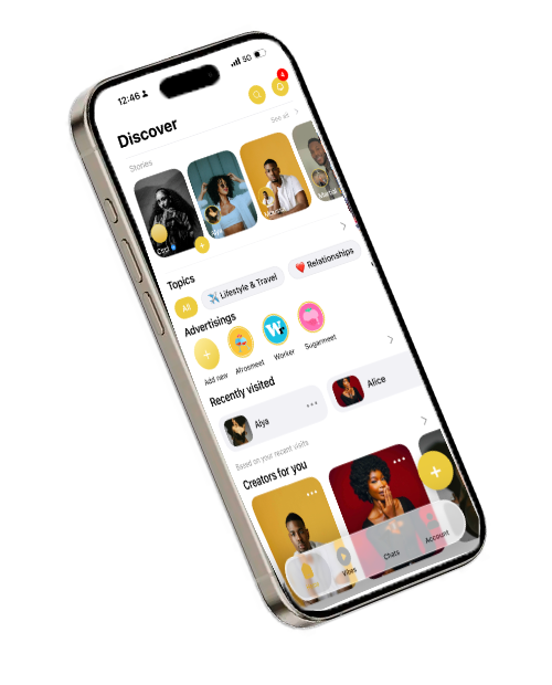 Circl app discover feed and story features for creators